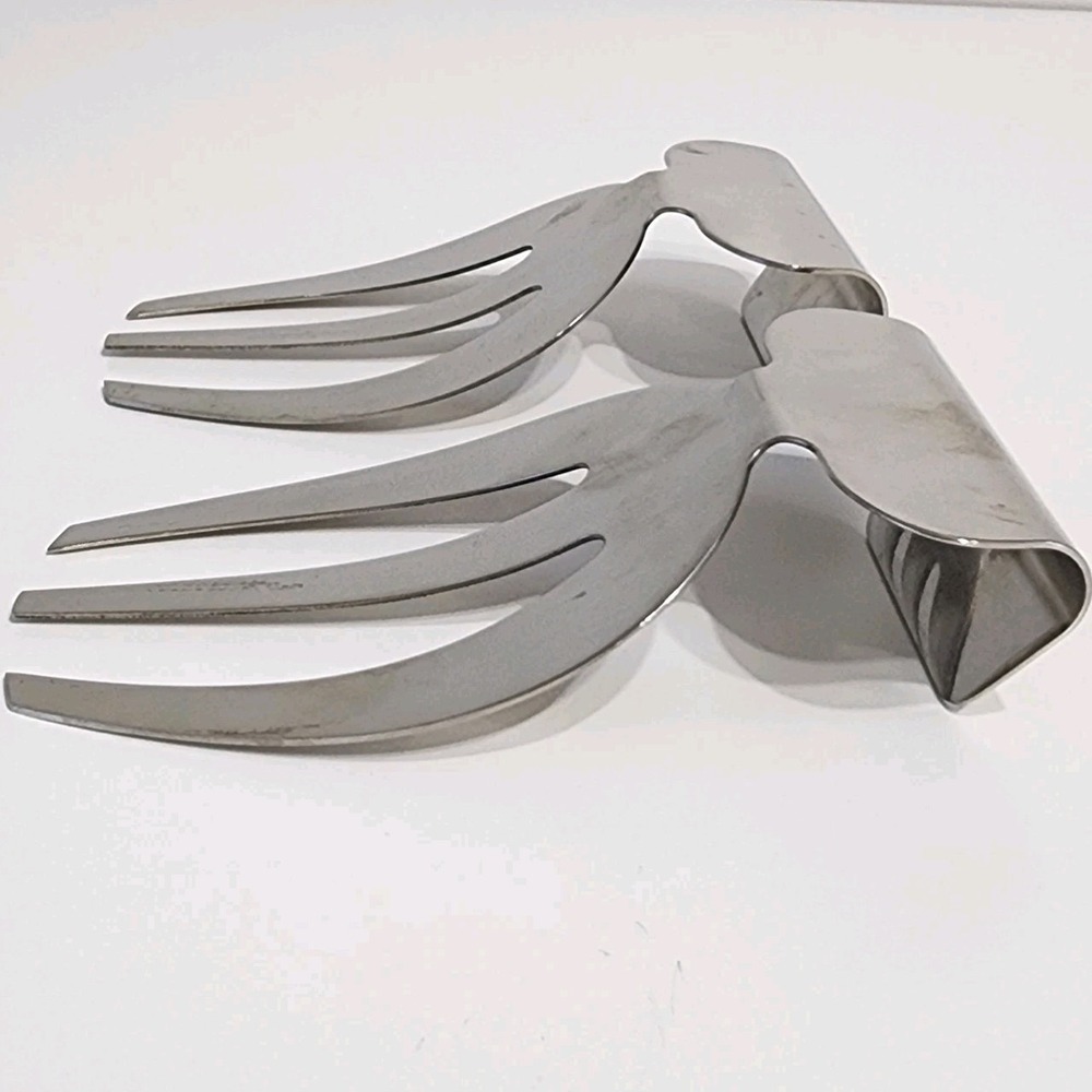 Stainless Steel Salad Hands Claws Tossing Fork Server Utensils Pasta‎ Toss Serve